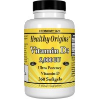 Vitamina D3 5000UI (360caps) - Healthy Origins