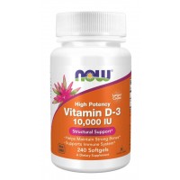 Vitamina D3 10.000 IU (240 softgels) - Now Foods