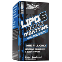 Lipo 6 Black Nighttime (30 cápsulas) - Nutrex